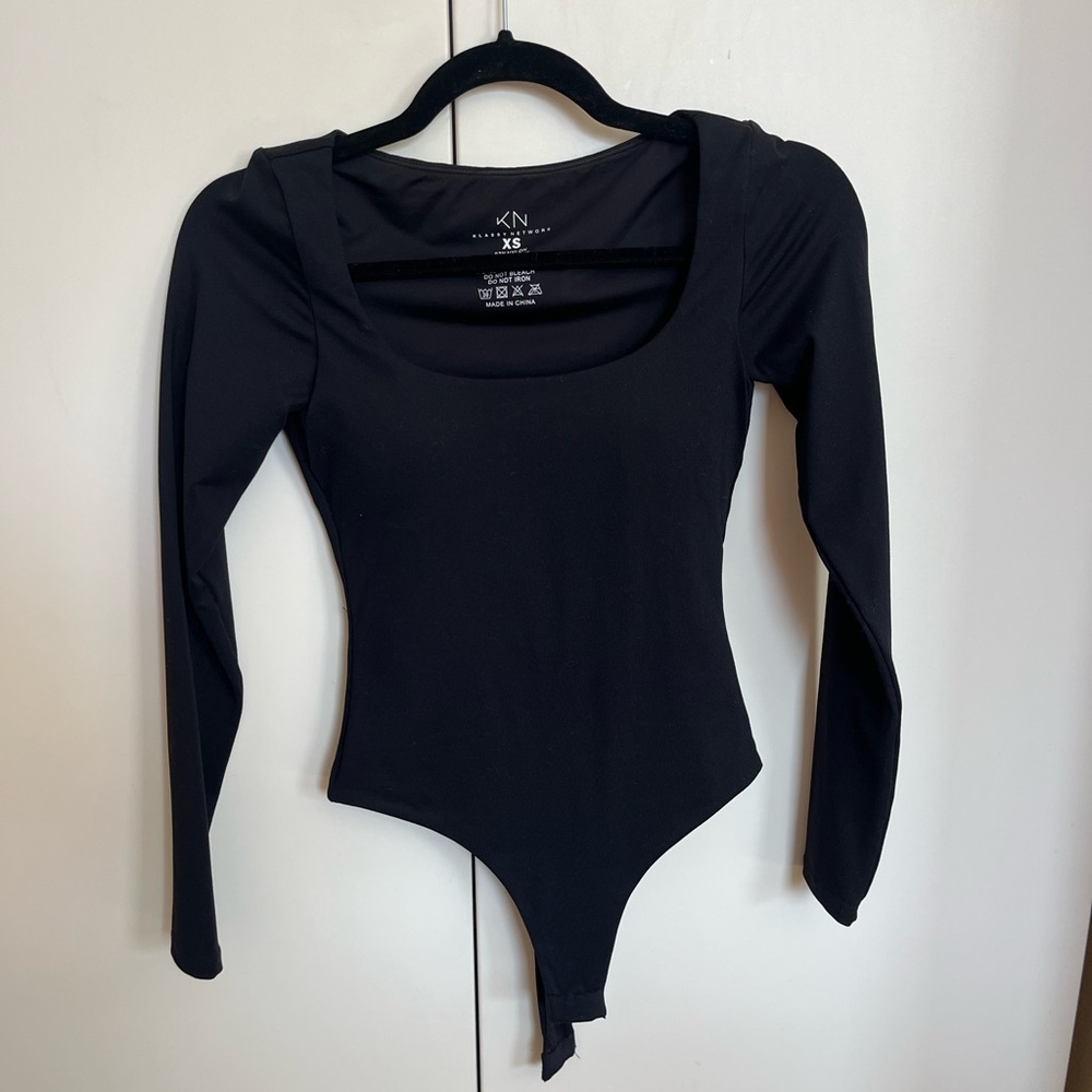 Black Long Sleeve Bodysuit